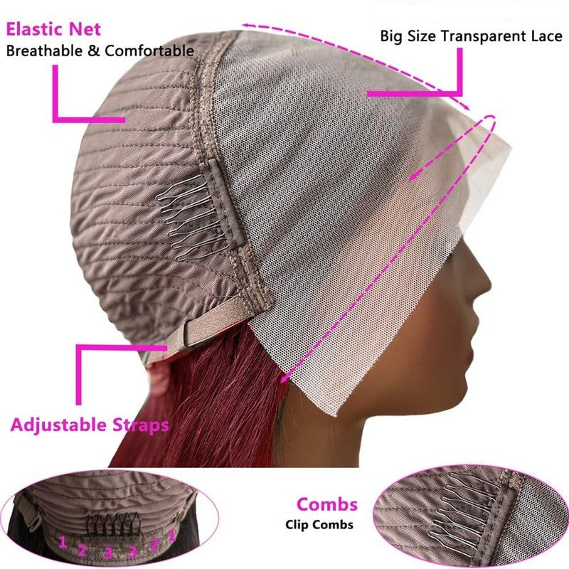 burgundy lace wig lace