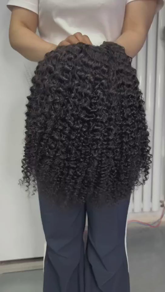 kinky curl v part wig