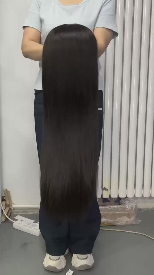 straight headband wig human hair