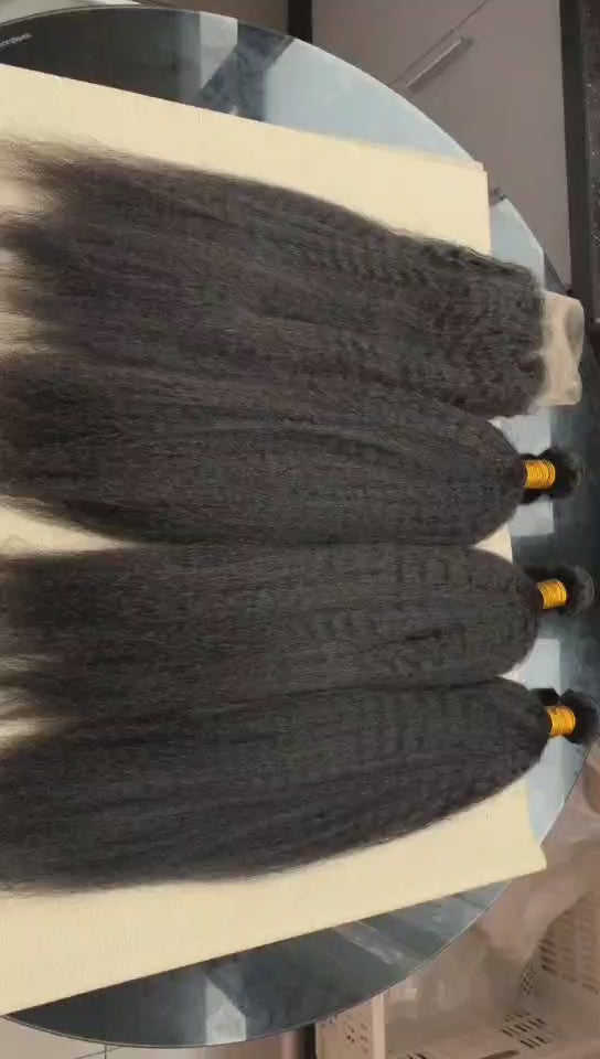 human hair bundles kinky straight