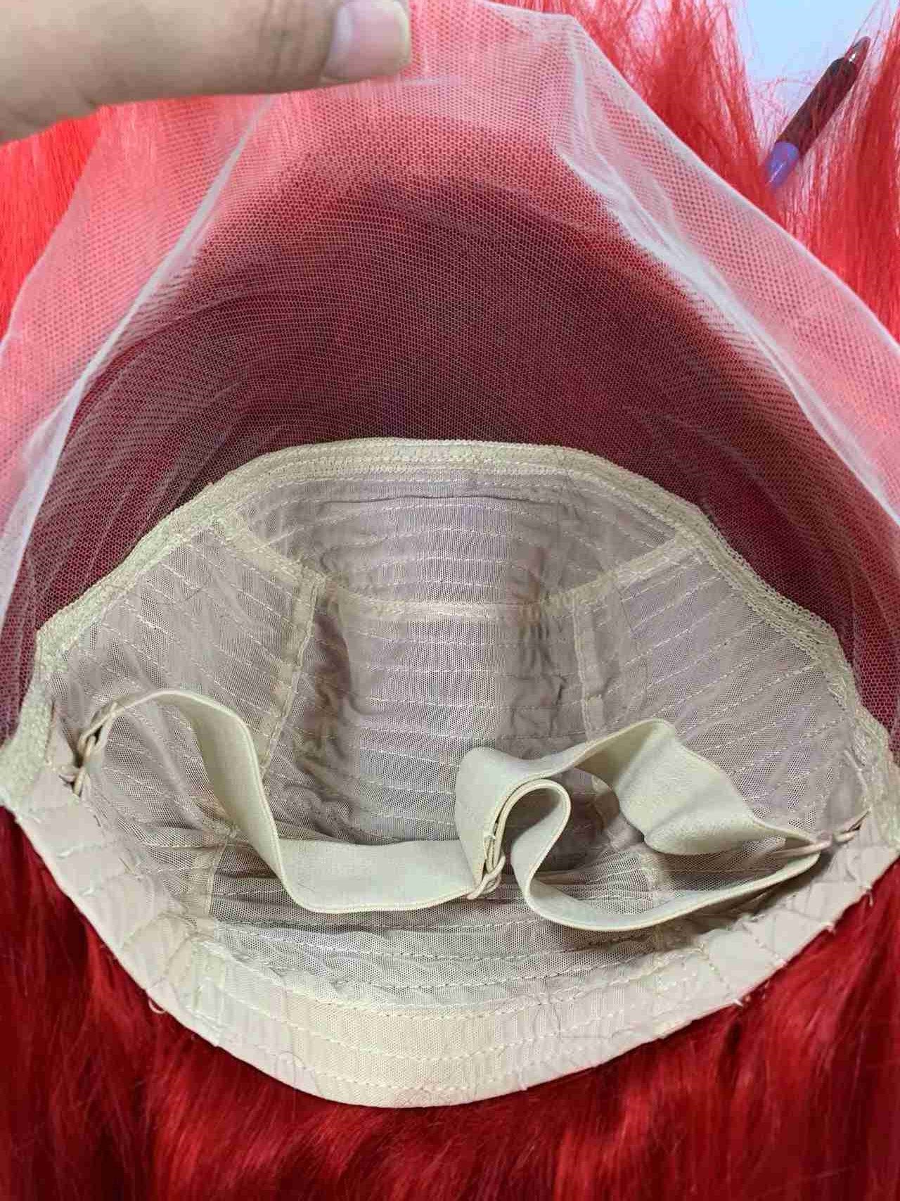 red lace frontal wig body wave