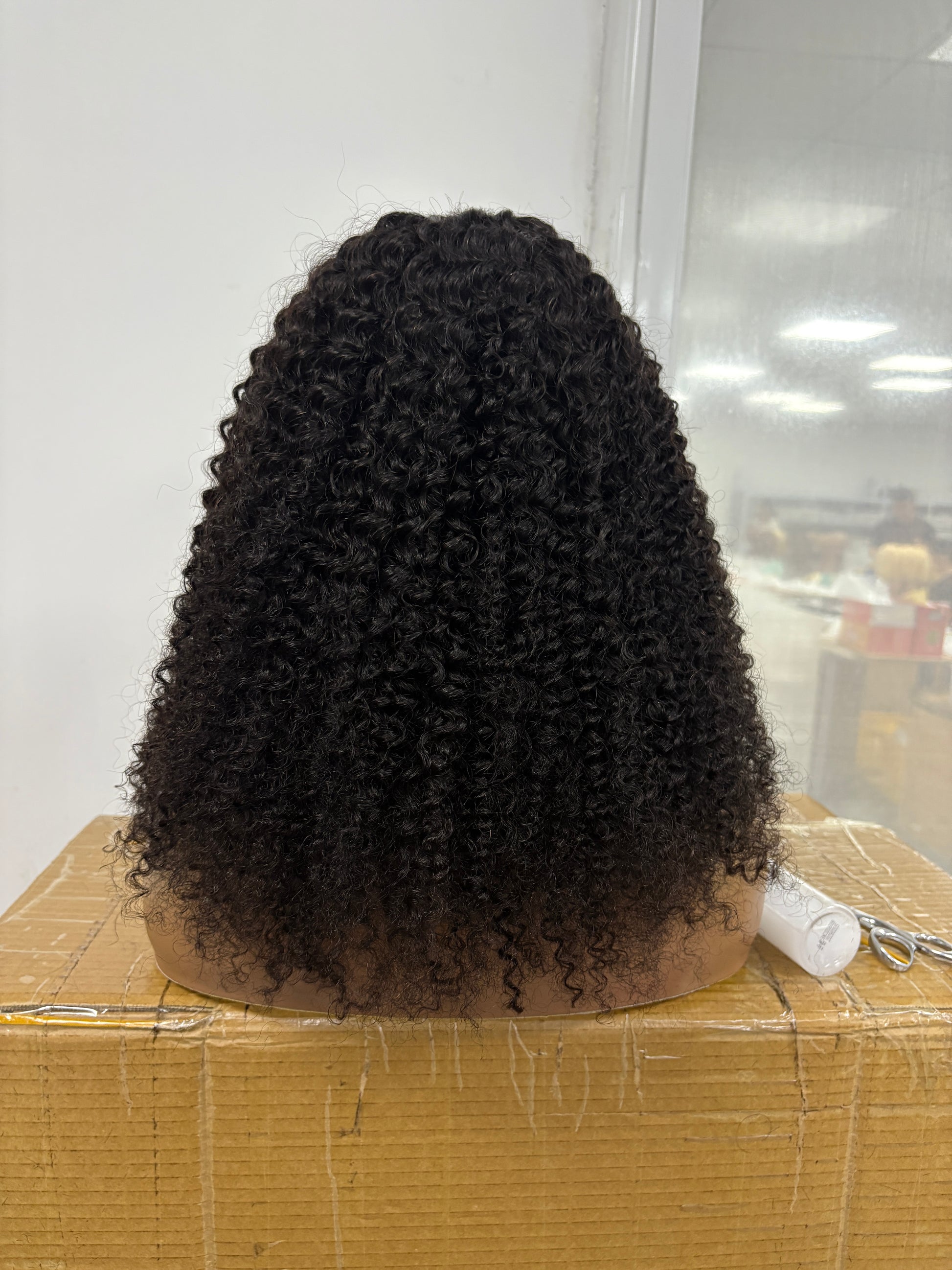 kinky curl v part wig
