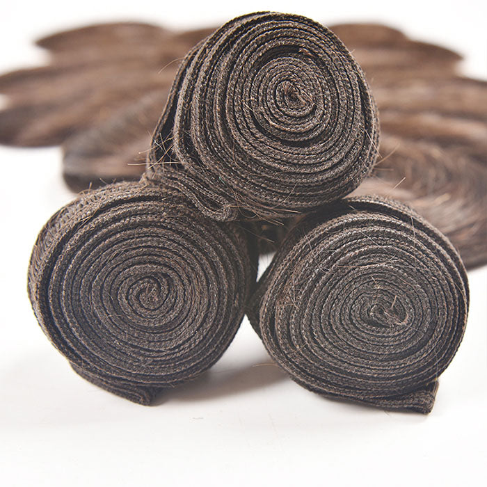 brown hair bundles