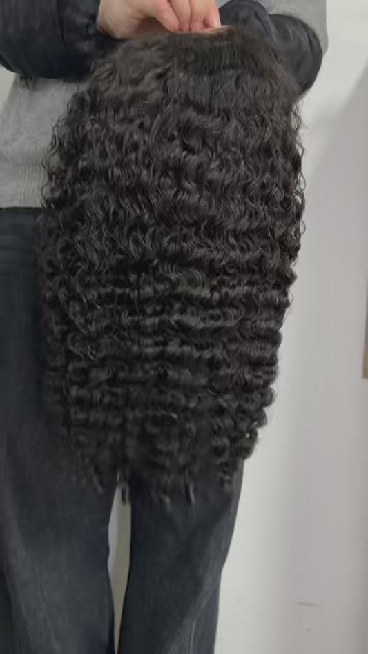 HD Glueless wig human hair burmese curl